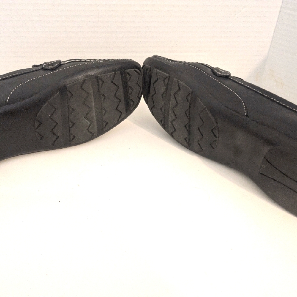 Etienne Aigner Black Leather Women's Slip-On Loafers Size 7.5 - Picture 8 of 9